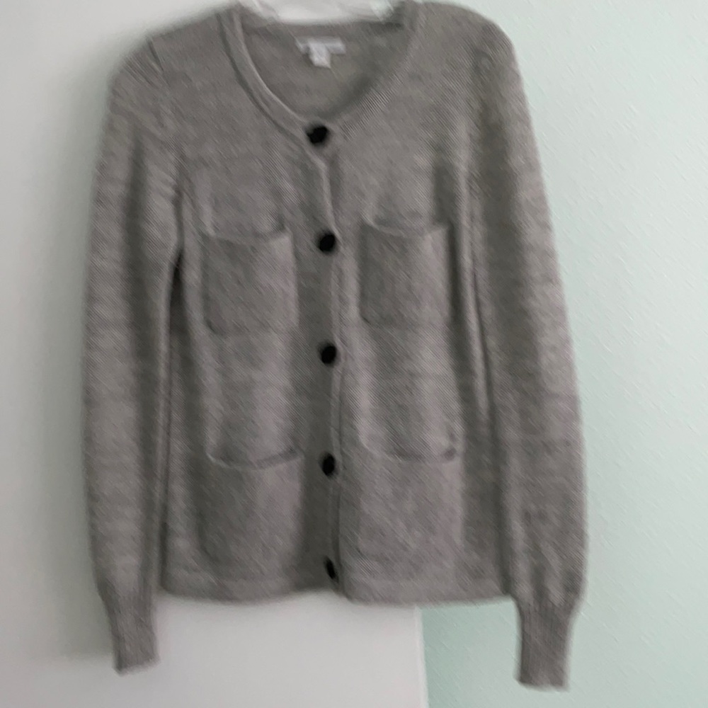 Pocketed cardigan sweater